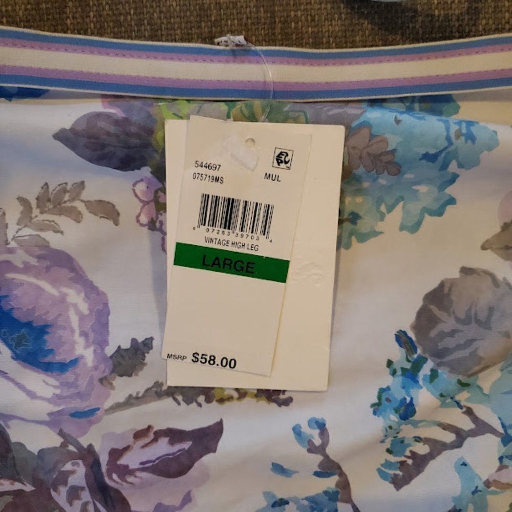 Becca Women's Floral High Waisted Swim Bikini Set Size Large $130 - Picture 15 of 16